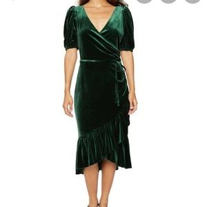 Velvet Green Dress
